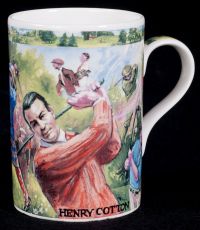 James Sadler Henry Cotton Gold Sporting Heroes Coffee Mug